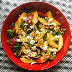 A picture of Nectarine feta salad.