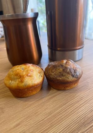 Una foto de Muffins De Banana Proteicos