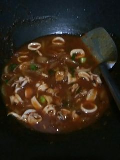 Foto resep Cumi saos padang