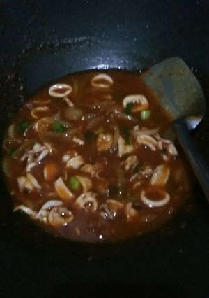 Foto resep Cumi saos padang
