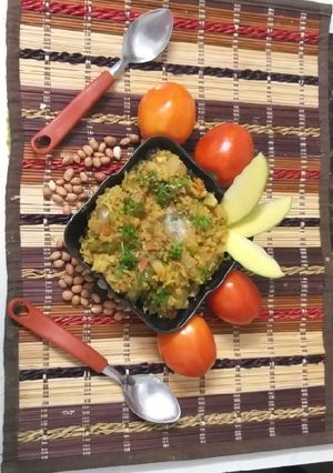 A picture of Butter dal khichdi.
