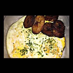 A picture of Sweet plantains & egg fry.