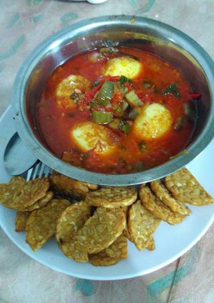 Foto resep Balado telur dan terong