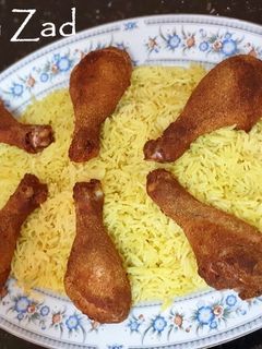 صورة لوصفة طريقة سهلة وسريعة لعمل أرز مبهر ودجاج