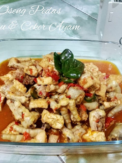 Foto resep Oseng Pedas Tahu & Ceker Ayam