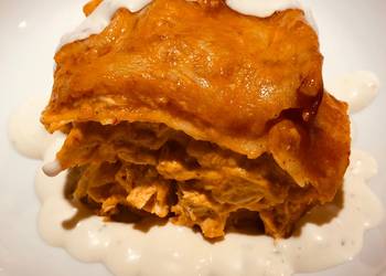 Easiest Way to Make Yummy Buffalo Chicken  Corn  Tortilla Bake