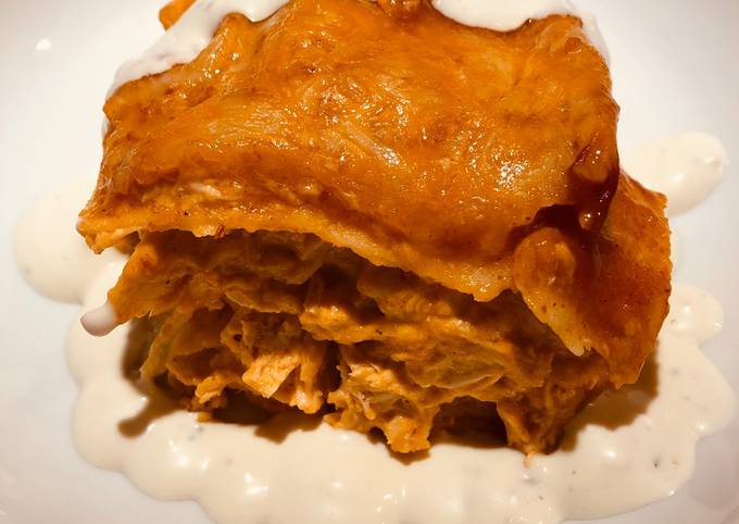 Buffalo Chicken π Corn π½ Tortilla Bake