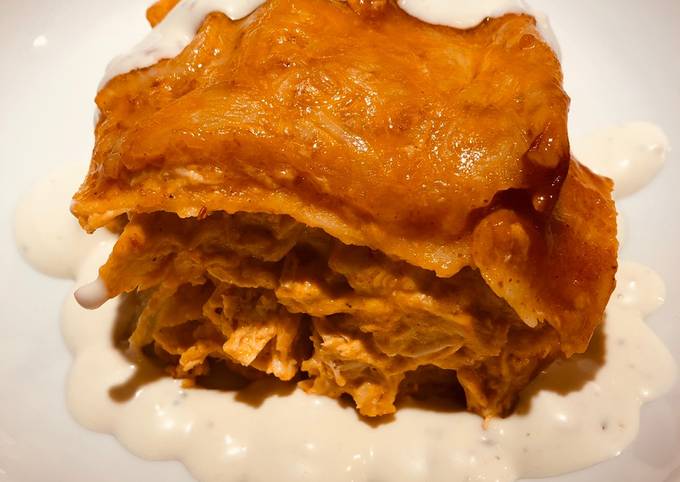 Buffalo Chicken 🐔 Corn 🌽 Tortilla Bake