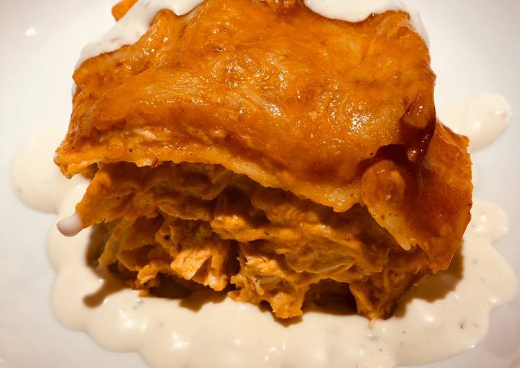 Buffalo Chicken 🐔 Corn 🌽 Tortilla Bake Buffalo Chicken 🐔 Corn 🌽 Tortilla Bake