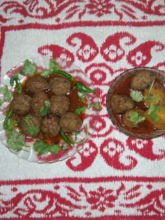 A picture of Masala mutton gola kabab.