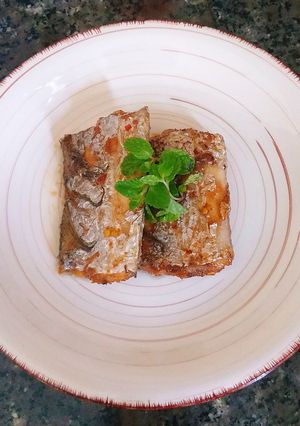 Hình của món Cá Hố chiên mắm.