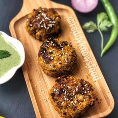 A picture of ChanaTikkis -healthy & tasty.