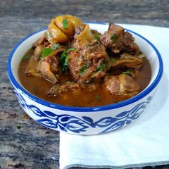 A picture of Pahadi Lasooni Gosht.
