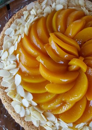Foto di Frolla allo yogurt senza burro/olioCrema pasticcera alla pesca