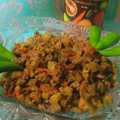 A picture of Karahi bhindi.