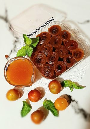 عکسی از دستور رول لواشک با سس آلو