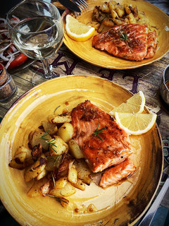 Foto resep Grilled Salmon Saus Garlic Butter