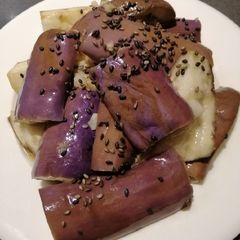 A picture of Eggplant with Black Sesame Seed.