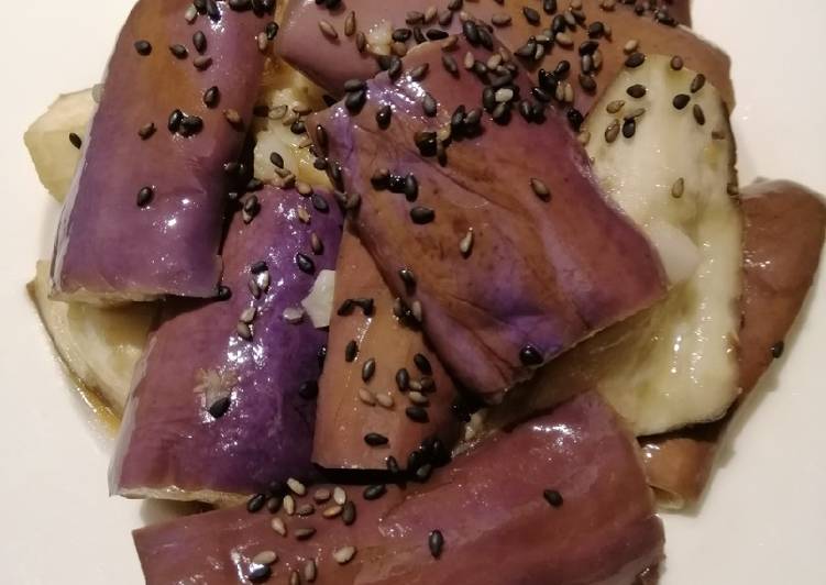 Recipe of Super Quick Eggplant with Black Sesame Seed