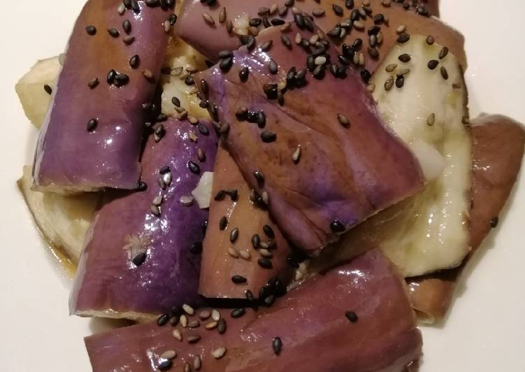 Step-by-Step Guide to Prepare Homemade Eggplant with Black Sesame Seed