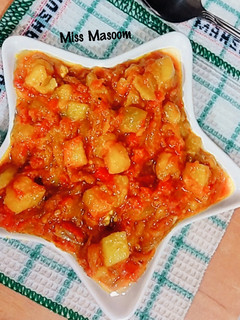 عکسی از دستور خوراک بادمجان