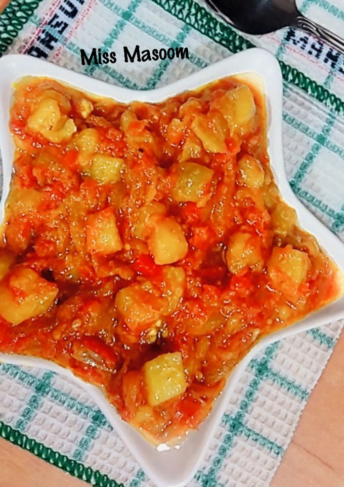 عکسی از دستور خوراک بادمجان