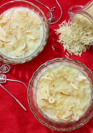 કેસરીયા ખીર (kesariya kheer racipe in gujrati) રેસીપી મુખ્ય ફોટો