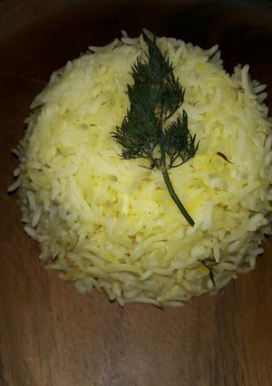 A picture of Saffron Rice.