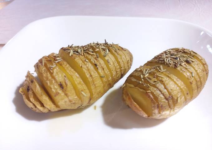 Hasselback potatoes ou pommes de terre à la suédoise 😁 #healthy