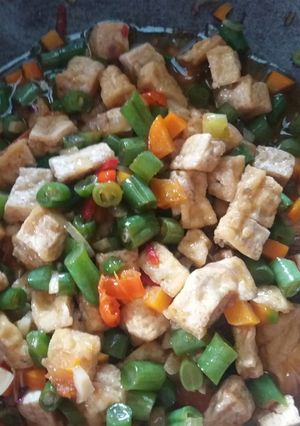 Foto resep Oseng buncis tahu wortel