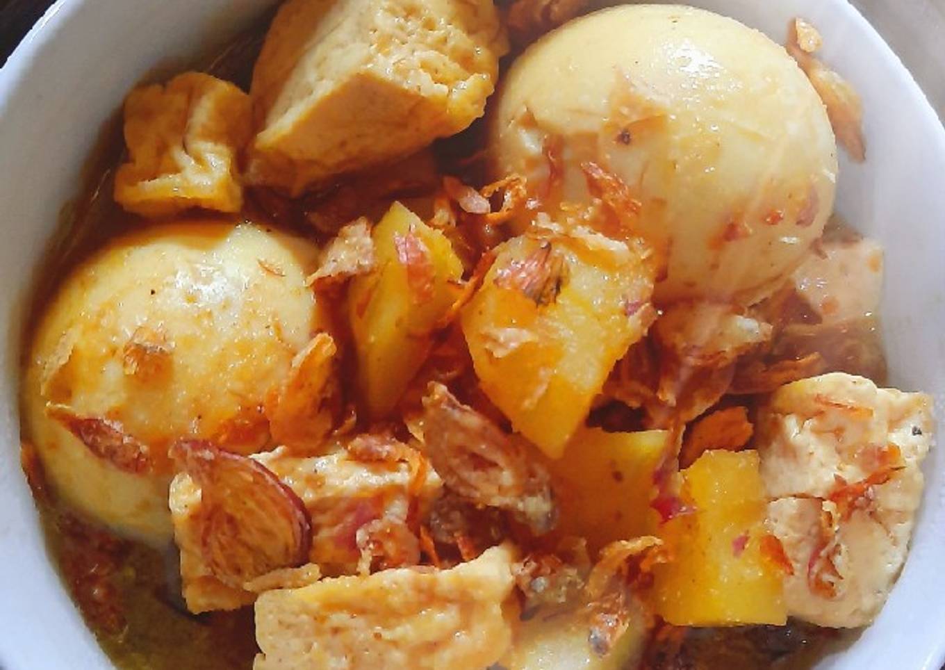 Semur tahu telur Kentang