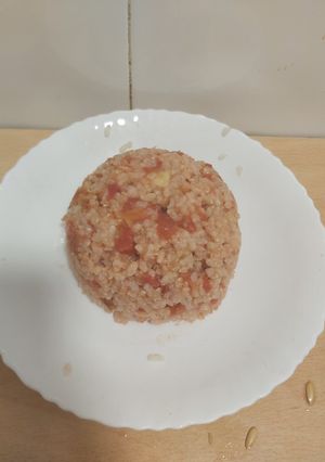 Una foto de Arroz con tomate