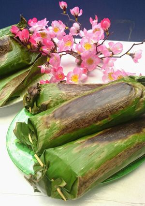 Foto resep Nasi bakar ikan teri kemangi