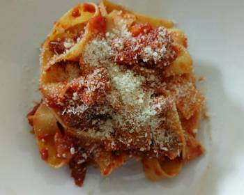 New Recipe Pappardelle al rag di salsiccia e funghi Very Delicious
