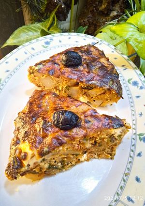 A picture of Crustless Vegetable Quiche.