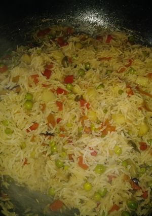 A picture of Mix vegetable rice.