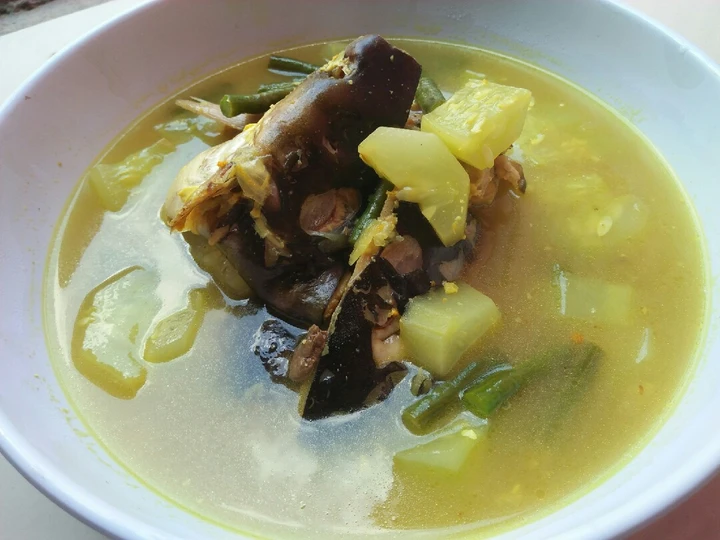 Cara Mudah Menyiapkan Resep Gangan asam kepala patin (gangan banjar) yang Enak Banget Anti Ribet, Lezat Sekali