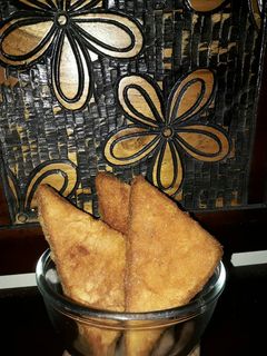 Foto resep Roti goreng topping ayam & sayur
