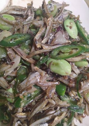 Foto resep Teri cabe ijo pete simple