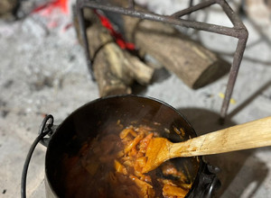Una foto de Guiso de fideos mostacholes al fuego🔥