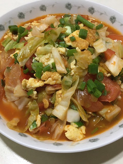 高麗菜番茄🍅炒蛋(10分鐘料理) 的食譜成品照片