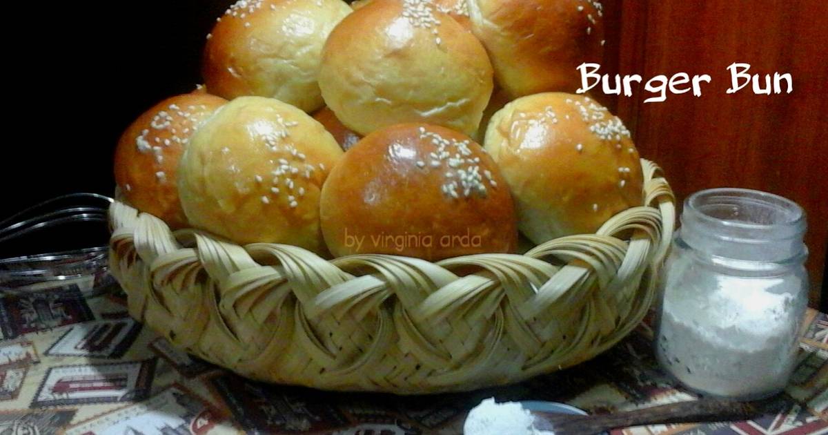 Resep Burger Bun Atau Roti Burger Tanpa Telur Oleh VIRGINIA ARDA - Cookpad