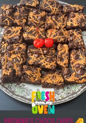 Foto resep Brownies choco chips cheese🧀