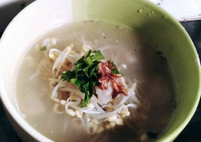 Resep Kongnamul guk axa sup taoge, Lezat