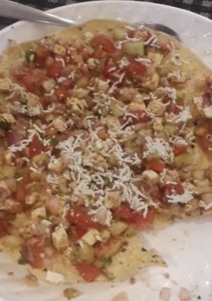 A picture of Masala papad.
