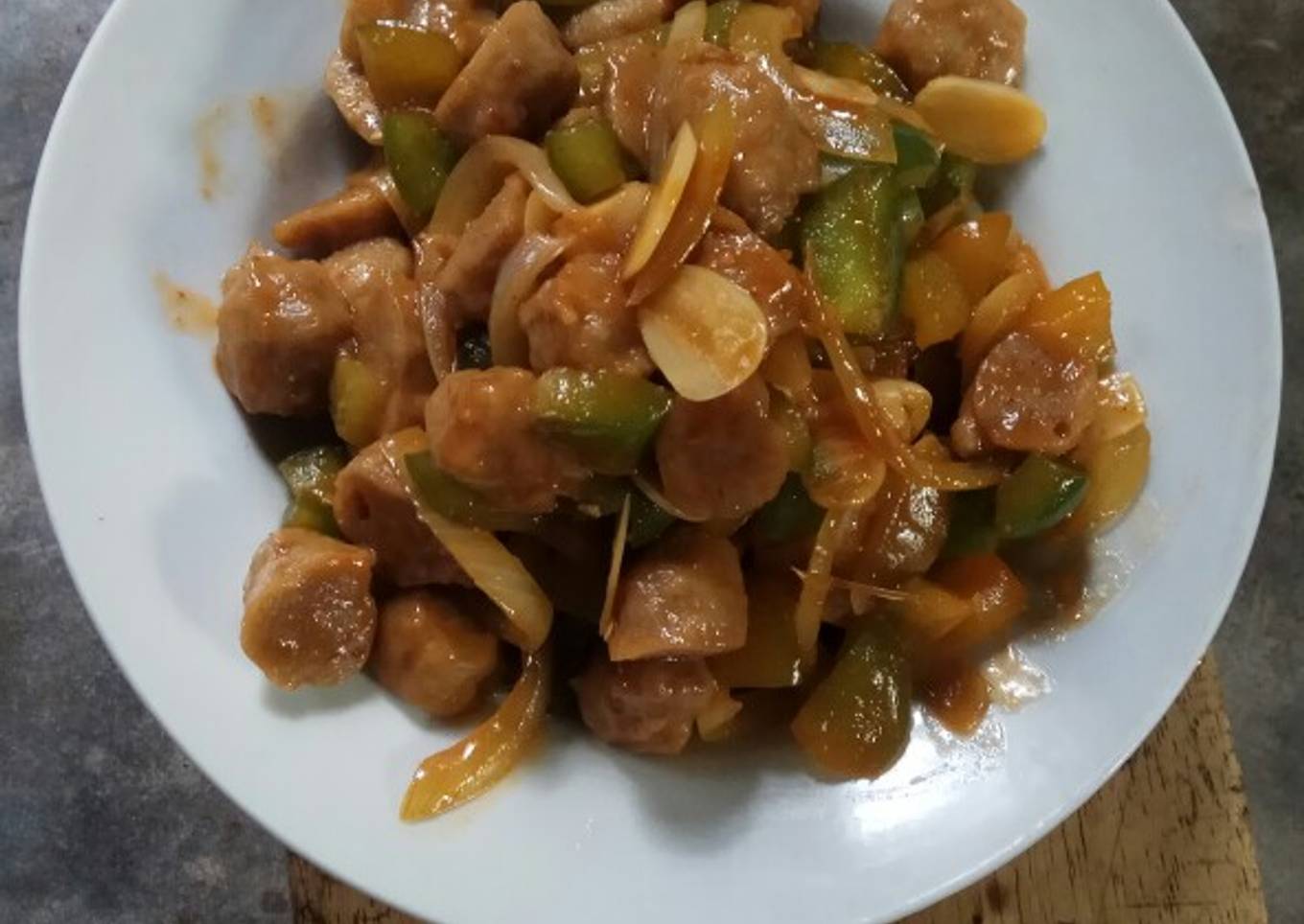 Bakso asam manis