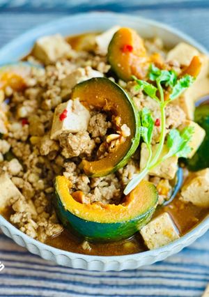 南瓜麻婆豆腐 的食譜成品照片