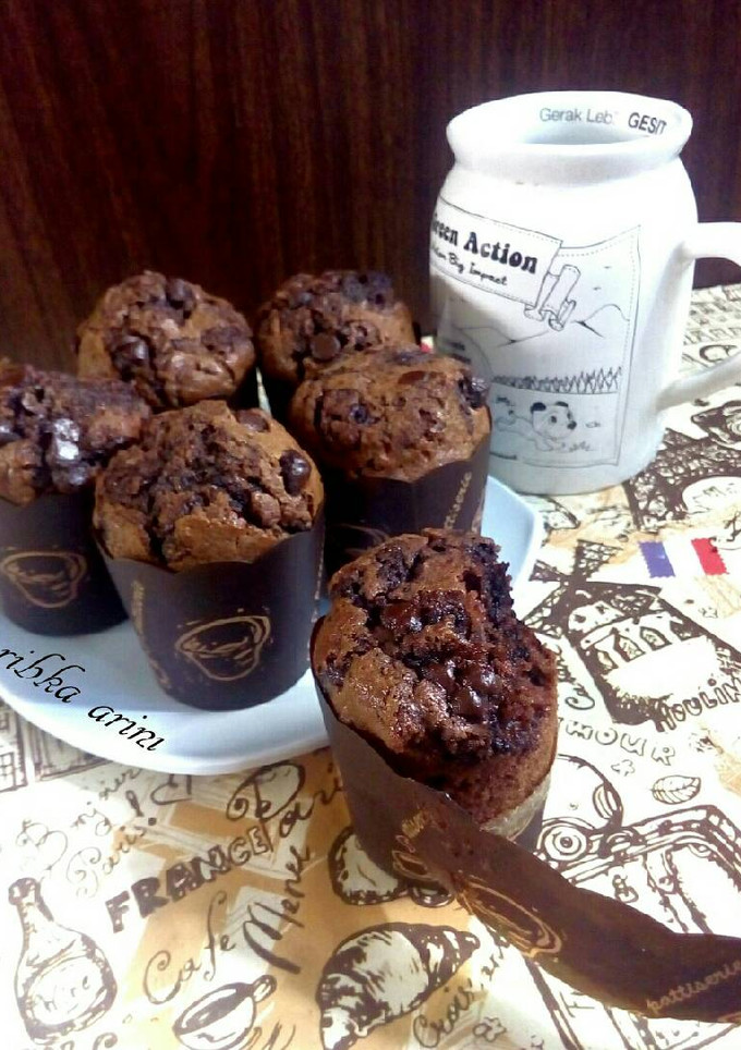 Foto resep Muffin coklat simpel super nyoklattt