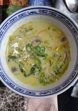 A picture of Creamy Thai Veg Soup.