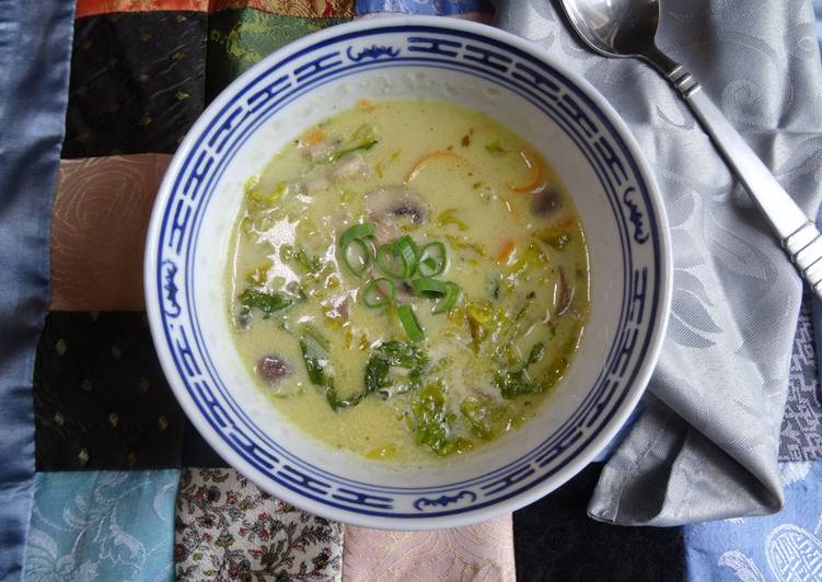 Steps to Make Super Quick Homemade Creamy Thai Veg Soup